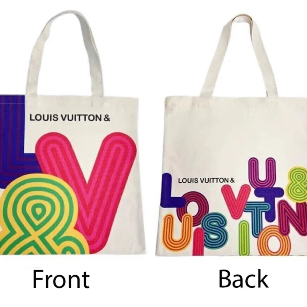 💕SOLD OUT💕Colorful Tote Novelty 2 different sides